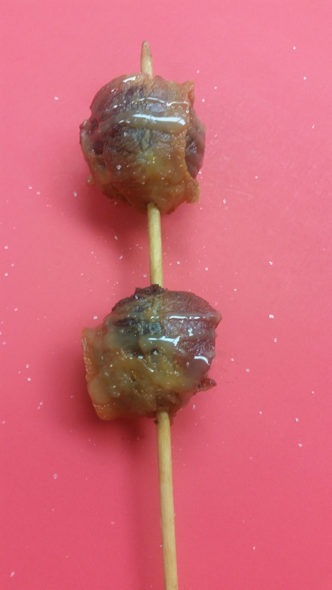 Returning food - DEEP-FRIED SEA SALT CARAMEL BACON BROWNIE BALLS